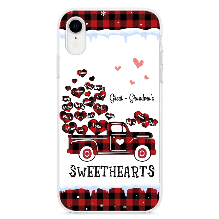Personalized Grandma Phone Case - Gift Idea For Grandma - Up to 20 Children - Great Grandma's Sweethearts - Case For iPhone/Samsung