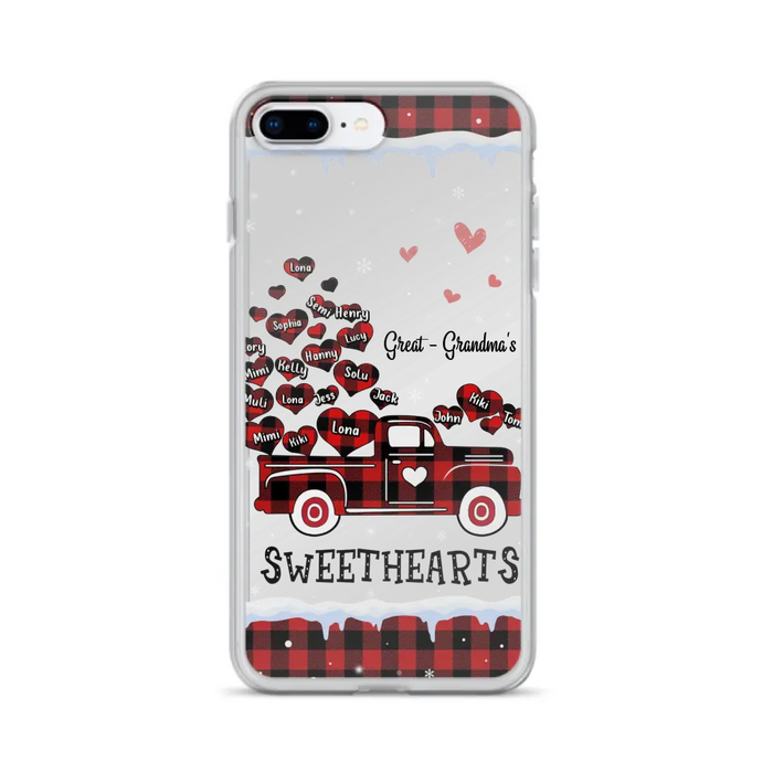 Personalized Grandma Phone Case - Gift Idea For Grandma - Up to 20 Children - Great Grandma's Sweethearts - Case For iPhone/Samsung