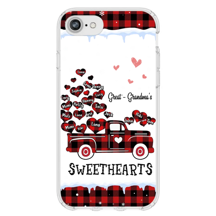 Personalized Grandma Phone Case - Gift Idea For Grandma - Up to 20 Children - Great Grandma's Sweethearts - Case For iPhone/Samsung