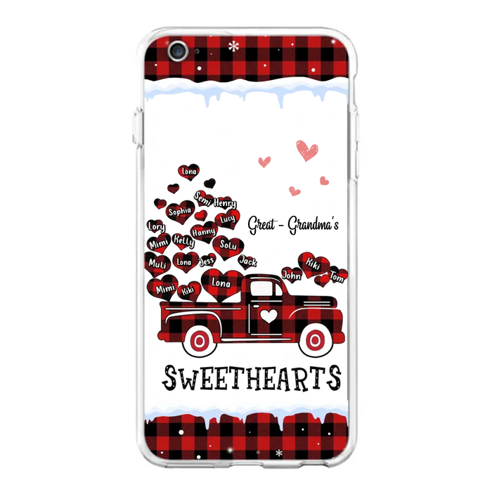 Personalized Grandma Phone Case - Gift Idea For Grandma - Up to 20 Children - Great Grandma's Sweethearts - Case For iPhone/Samsung