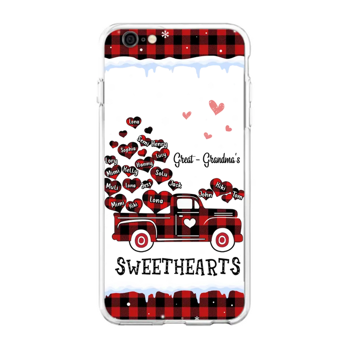Personalized Grandma Phone Case - Gift Idea For Grandma - Up to 20 Children - Great Grandma's Sweethearts - Case For iPhone/Samsung