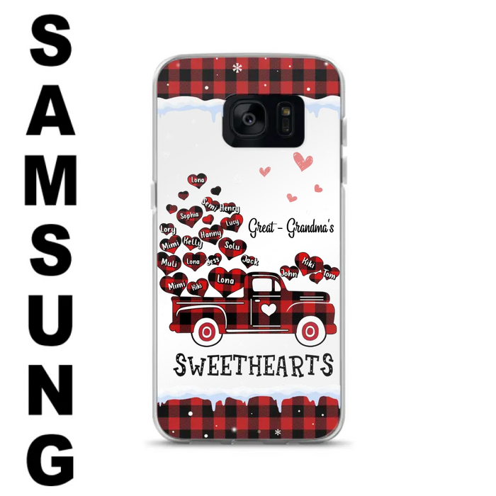 Personalized Grandma Phone Case - Gift Idea For Grandma - Up to 20 Children - Great Grandma's Sweethearts - Case For iPhone/Samsung