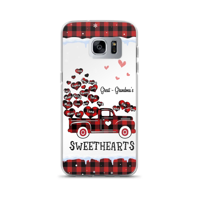 Personalized Grandma Phone Case - Gift Idea For Grandma - Up to 20 Children - Great Grandma's Sweethearts - Case For iPhone/Samsung