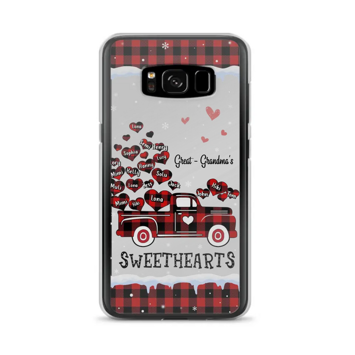 Personalized Grandma Phone Case - Gift Idea For Grandma - Up to 20 Children - Great Grandma's Sweethearts - Case For iPhone/Samsung