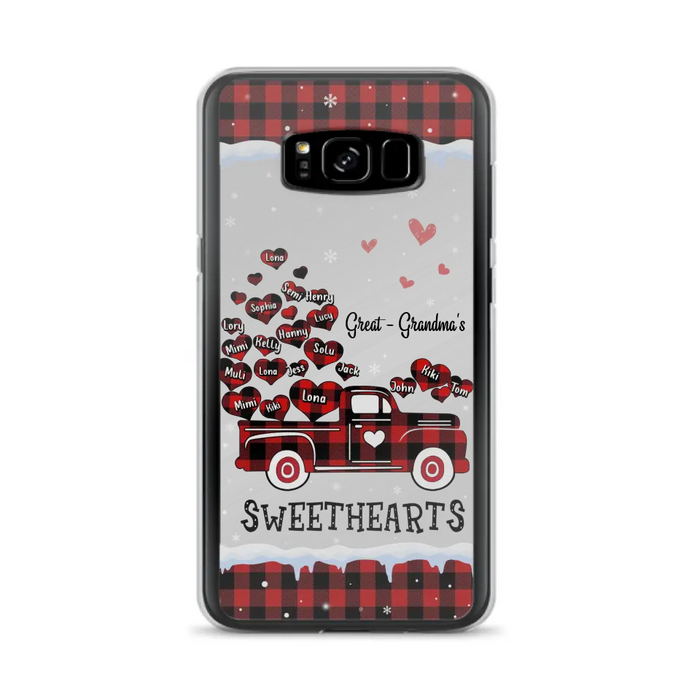 Personalized Grandma Phone Case - Gift Idea For Grandma - Up to 20 Children - Great Grandma's Sweethearts - Case For iPhone/Samsung