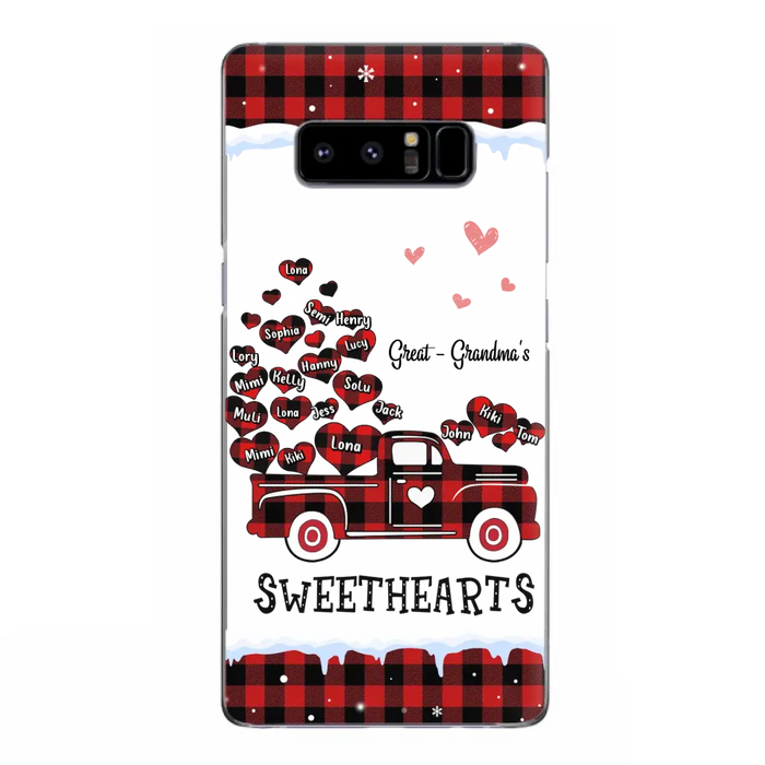 Personalized Grandma Phone Case - Gift Idea For Grandma - Up to 20 Children - Great Grandma's Sweethearts - Case For iPhone/Samsung