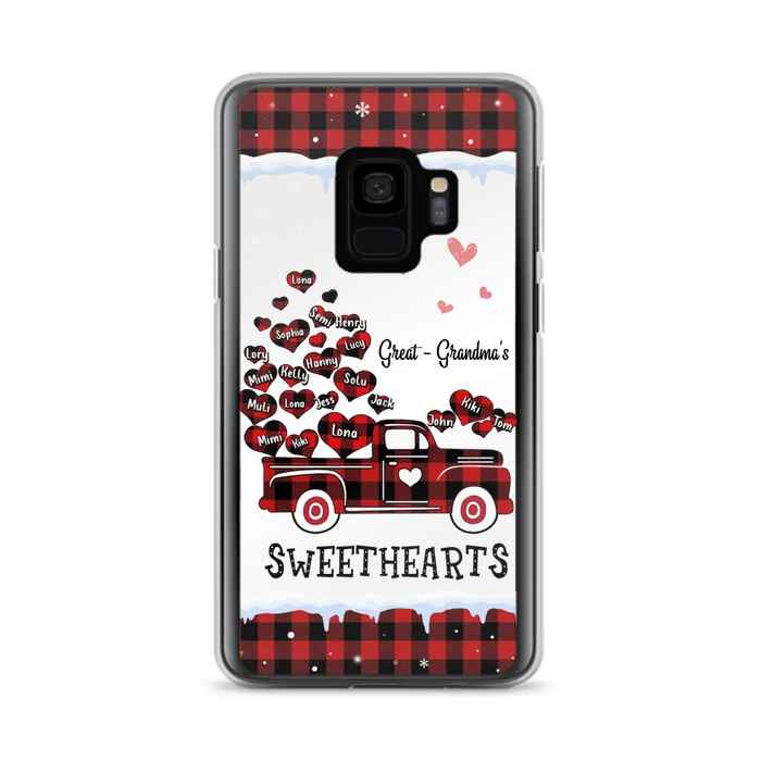 Personalized Grandma Phone Case - Gift Idea For Grandma - Up to 20 Children - Great Grandma's Sweethearts - Case For iPhone/Samsung