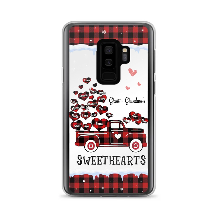 Personalized Grandma Phone Case - Gift Idea For Grandma - Up to 20 Children - Great Grandma's Sweethearts - Case For iPhone/Samsung