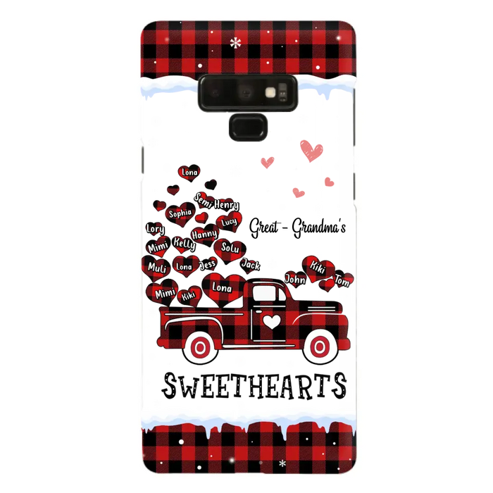 Personalized Grandma Phone Case - Gift Idea For Grandma - Up to 20 Children - Great Grandma's Sweethearts - Case For iPhone/Samsung