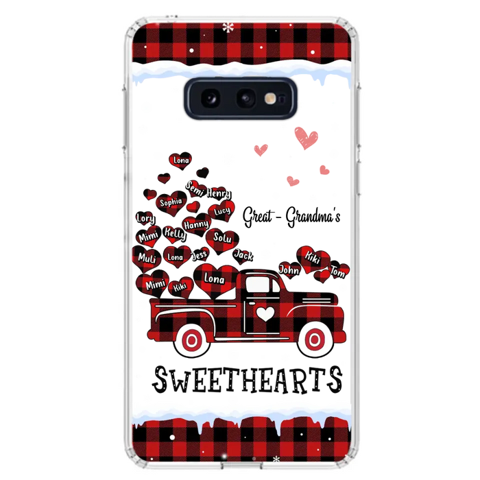 Personalized Grandma Phone Case - Gift Idea For Grandma - Up to 20 Children - Great Grandma's Sweethearts - Case For iPhone/Samsung