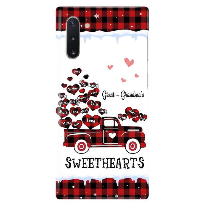 Personalized Grandma Phone Case - Gift Idea For Grandma - Up to 20 Children - Great Grandma's Sweethearts - Case For iPhone/Samsung