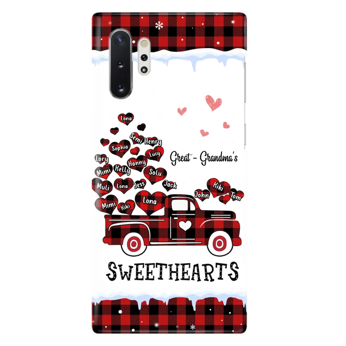 Personalized Grandma Phone Case - Gift Idea For Grandma - Up to 20 Children - Great Grandma's Sweethearts - Case For iPhone/Samsung