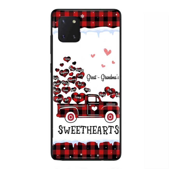 Personalized Grandma Phone Case - Gift Idea For Grandma - Up to 20 Children - Great Grandma's Sweethearts - Case For iPhone/Samsung