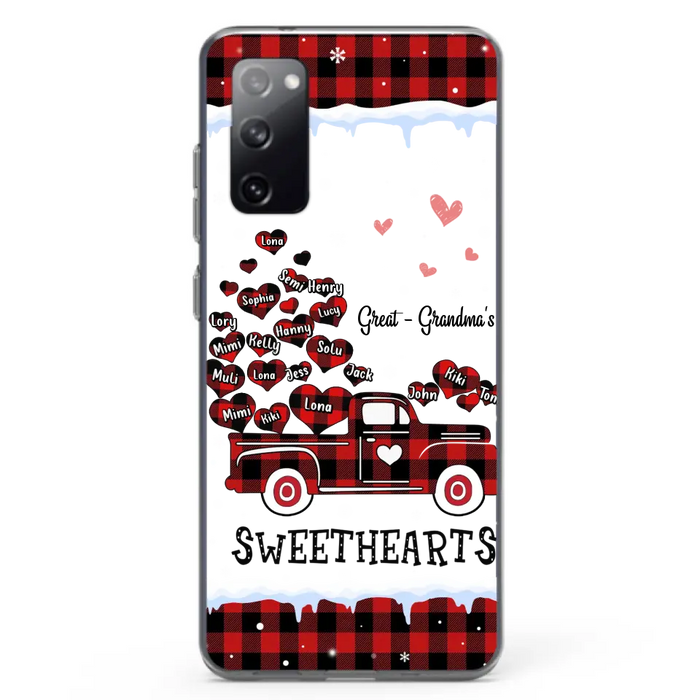 Personalized Grandma Phone Case - Gift Idea For Grandma - Up to 20 Children - Great Grandma's Sweethearts - Case For iPhone/Samsung