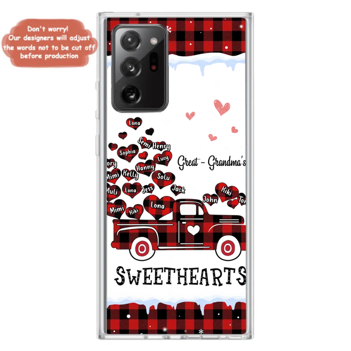 Personalized Grandma Phone Case - Gift Idea For Grandma - Up to 20 Children - Great Grandma's Sweethearts - Case For iPhone/Samsung