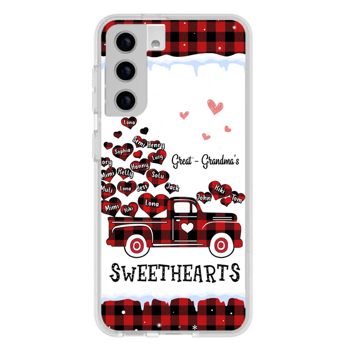 Personalized Grandma Phone Case - Gift Idea For Grandma - Up to 20 Children - Great Grandma's Sweethearts - Case For iPhone/Samsung