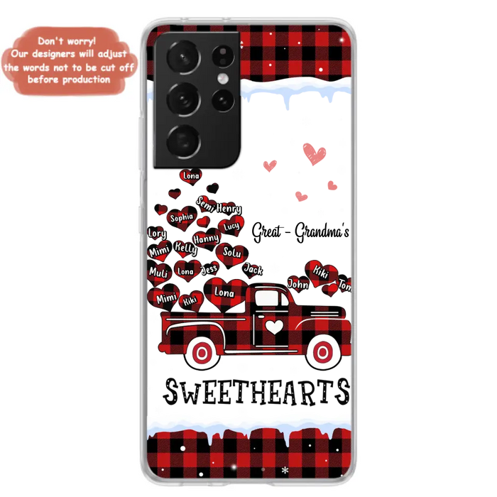 Personalized Grandma Phone Case - Gift Idea For Grandma - Up to 20 Children - Great Grandma's Sweethearts - Case For iPhone/Samsung