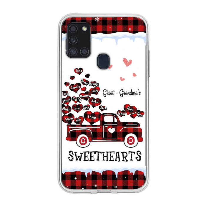 Personalized Grandma Phone Case - Gift Idea For Grandma - Up to 20 Children - Great Grandma's Sweethearts - Case For iPhone/Samsung