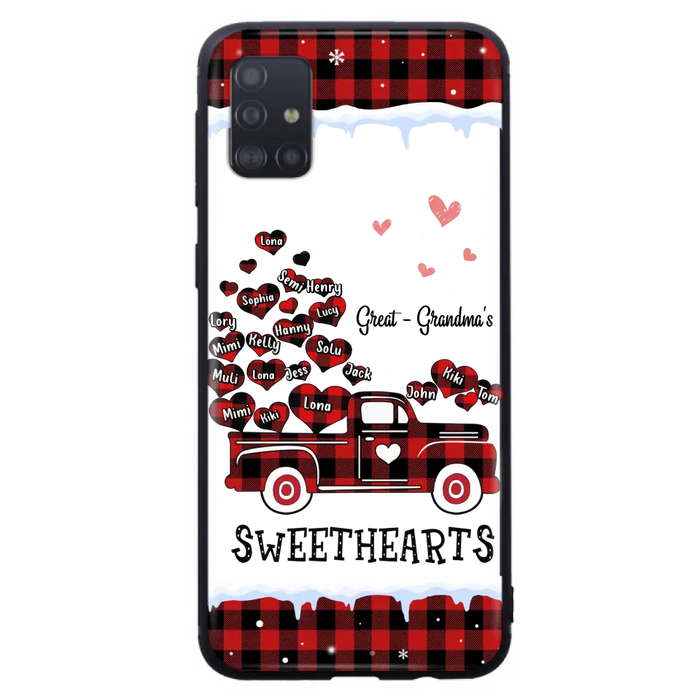 Personalized Grandma Phone Case - Gift Idea For Grandma - Up to 20 Children - Great Grandma's Sweethearts - Case For iPhone/Samsung