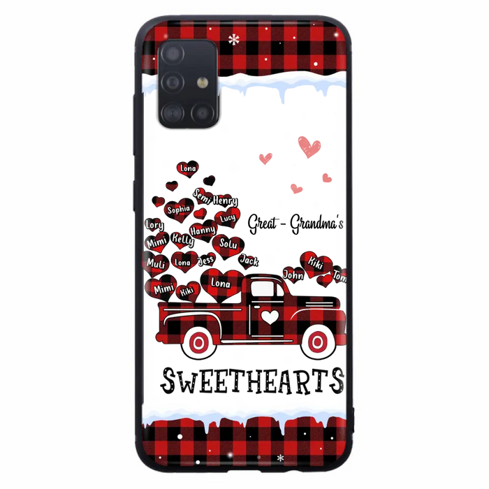 Personalized Grandma Phone Case - Gift Idea For Grandma - Up to 20 Children - Great Grandma's Sweethearts - Case For iPhone/Samsung
