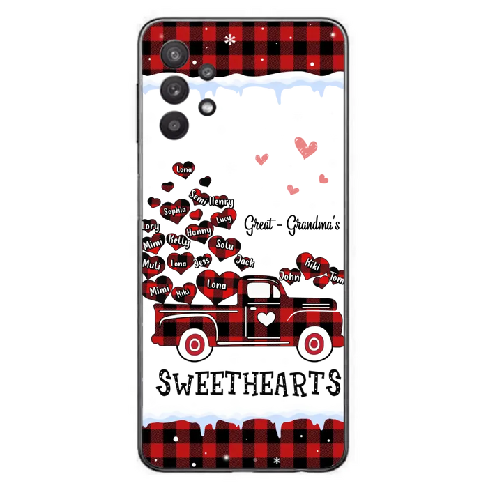 Personalized Grandma Phone Case - Gift Idea For Grandma - Up to 20 Children - Great Grandma's Sweethearts - Case For iPhone/Samsung