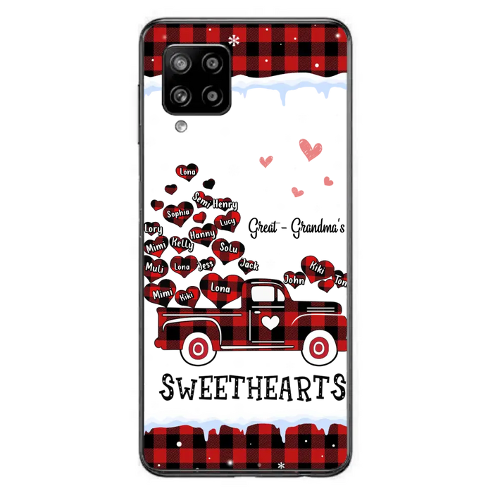 Personalized Grandma Phone Case - Gift Idea For Grandma - Up to 20 Children - Great Grandma's Sweethearts - Case For iPhone/Samsung