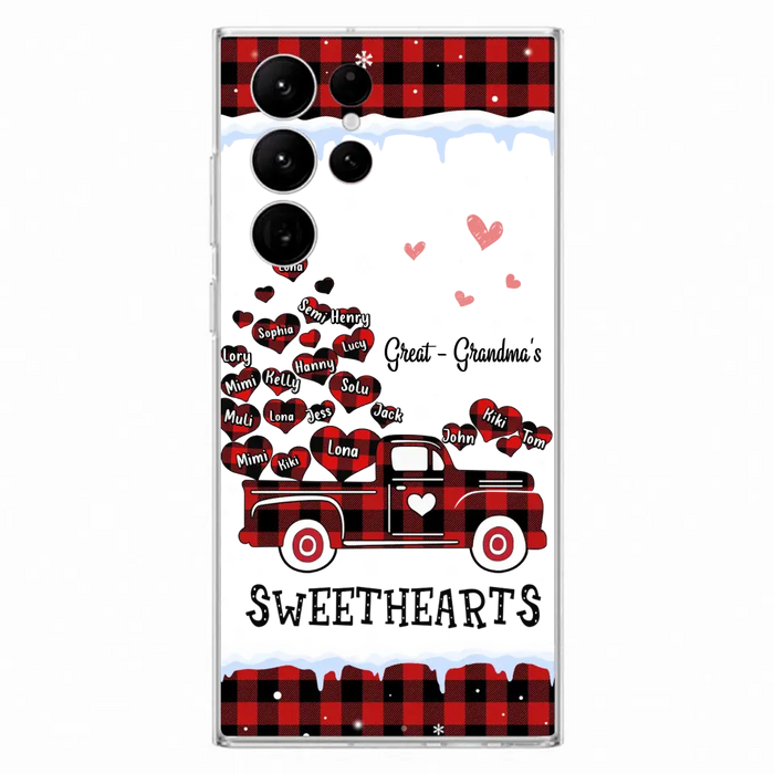 Personalized Grandma Phone Case - Gift Idea For Grandma - Up to 20 Children - Great Grandma's Sweethearts - Case For iPhone/Samsung