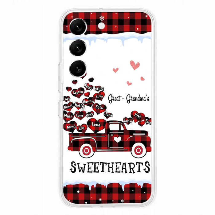 Personalized Grandma Phone Case - Gift Idea For Grandma - Up to 20 Children - Great Grandma's Sweethearts - Case For iPhone/Samsung