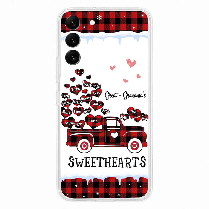 Personalized Grandma Phone Case - Gift Idea For Grandma - Up to 20 Children - Great Grandma's Sweethearts - Case For iPhone/Samsung