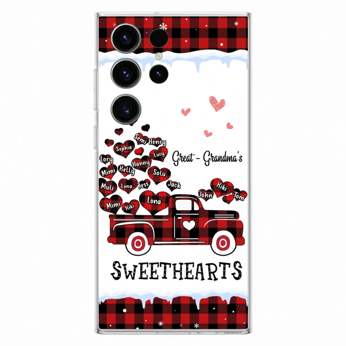 Personalized Grandma Phone Case - Gift Idea For Grandma - Up to 20 Children - Great Grandma's Sweethearts - Case For iPhone/Samsung