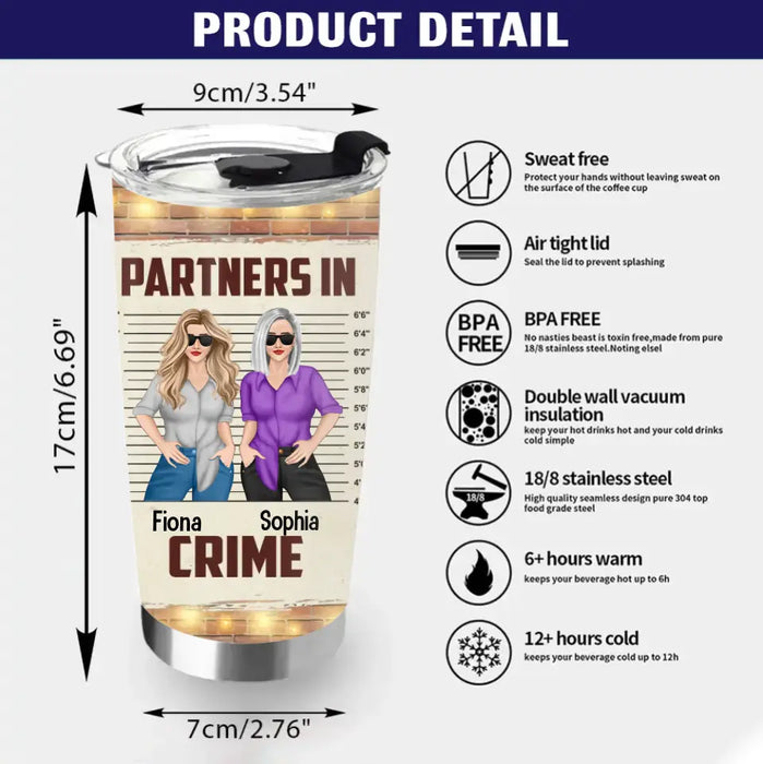 Personalized Grandma Tumbler - Gift Idea For Grandma - Up to 2 Children - Me And Grandma Are More Than Besties