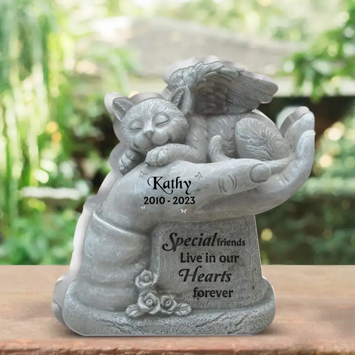 Personalized Memorial Acrylic Plaque - Special Friends Live In Our Hearts Forever - Memorial Gift Idea