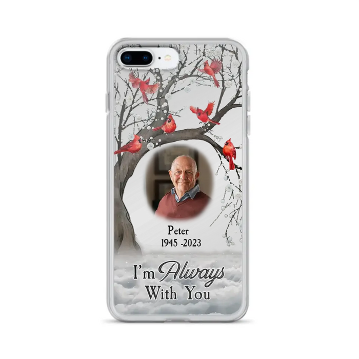 Personalized Memorial Photo Phone Case - Upload Photo - Memorial Gift Idea For Family Member - I'm Always With You - Case For iPhone/Samsung