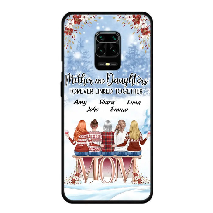 Personalized Mom Phone Case - Mother With Up to 4 Daughters - Gift Idea For Mother's Day From Daughter - Mother And Daughters Forever Linked Together - Case For Oppo/Xiaomi/Huawei