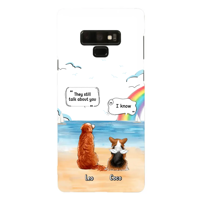 Personalized Memorial Pet Phone Case - Up to 4 Pets - Memorial Gift Idea for Dog/Cat Lovers - They Still Talk About You - Cases For iPhone/Samsung
