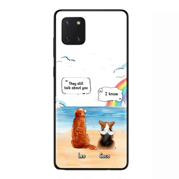 Personalized Memorial Pet Phone Case - Up to 4 Pets - Memorial Gift Idea for Dog/Cat Lovers - They Still Talk About You - Cases For iPhone/Samsung