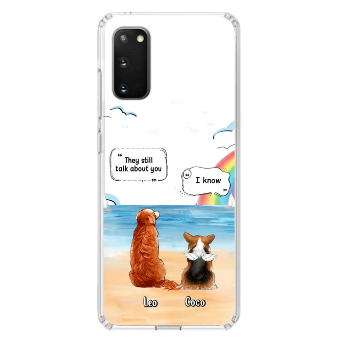Personalized Memorial Pet Phone Case - Up to 4 Pets - Memorial Gift Idea for Dog/Cat Lovers - They Still Talk About You - Cases For iPhone/Samsung