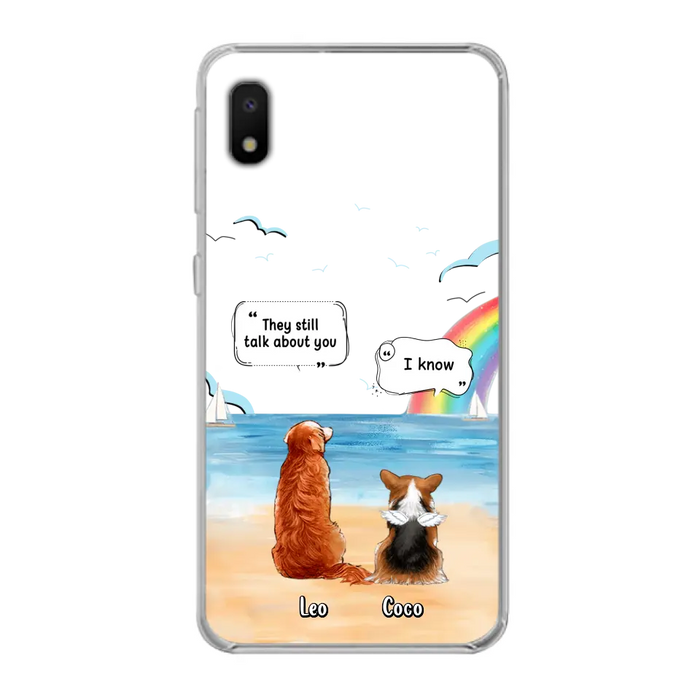 Personalized Memorial Pet Phone Case - Up to 4 Pets - Memorial Gift Idea for Dog/Cat Lovers - They Still Talk About You - Cases For iPhone/Samsung