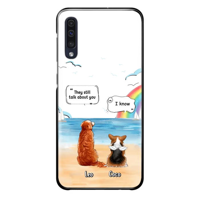 Personalized Memorial Pet Phone Case - Up to 4 Pets - Memorial Gift Idea for Dog/Cat Lovers - They Still Talk About You - Cases For iPhone/Samsung