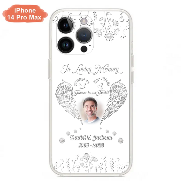 Personalized Memorial Photo Phone Case - Memorial Gift Idea - In Loving Memory