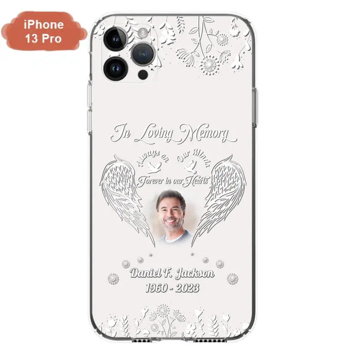 Personalized Memorial Photo Phone Case - Memorial Gift Idea - In Loving Memory