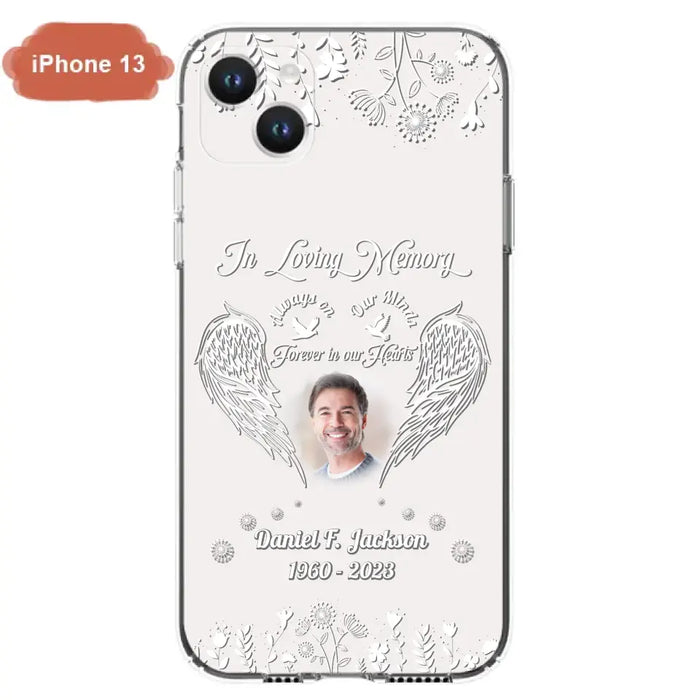 Personalized Memorial Photo Phone Case - Memorial Gift Idea - In Loving Memory