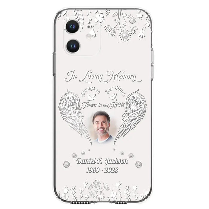 Personalized Memorial Photo Phone Case - Memorial Gift Idea - In Loving Memory
