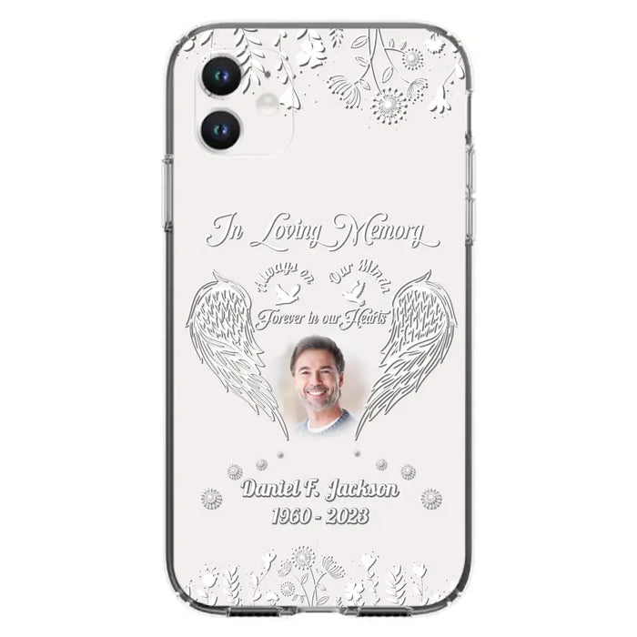 Personalized Memorial Photo Phone Case - Memorial Gift Idea - In Loving Memory