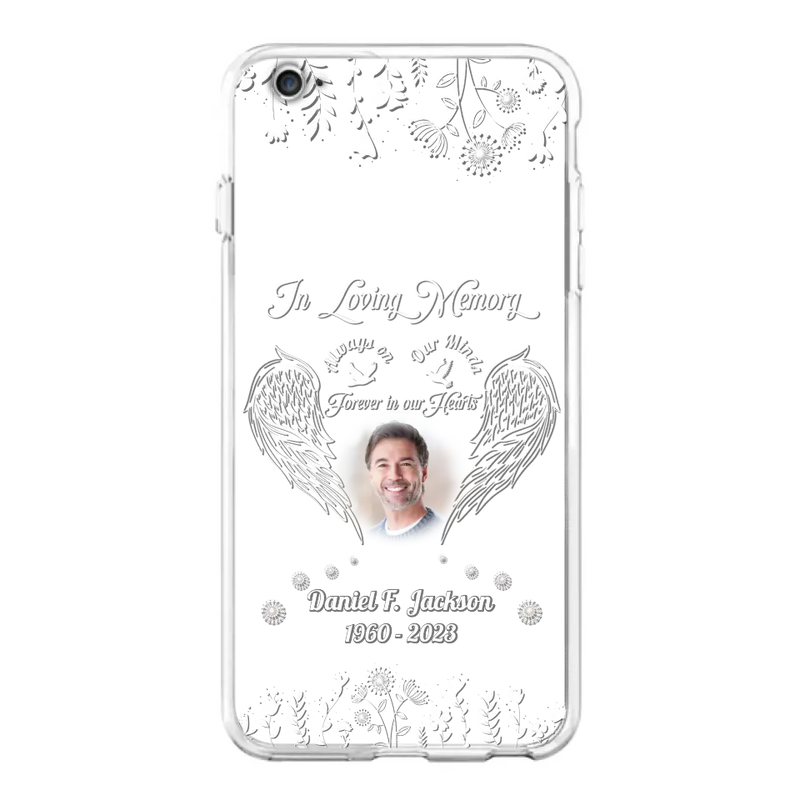 Personalized Memorial Photo Phone Case - Memorial Gift Idea - In Loving Memory