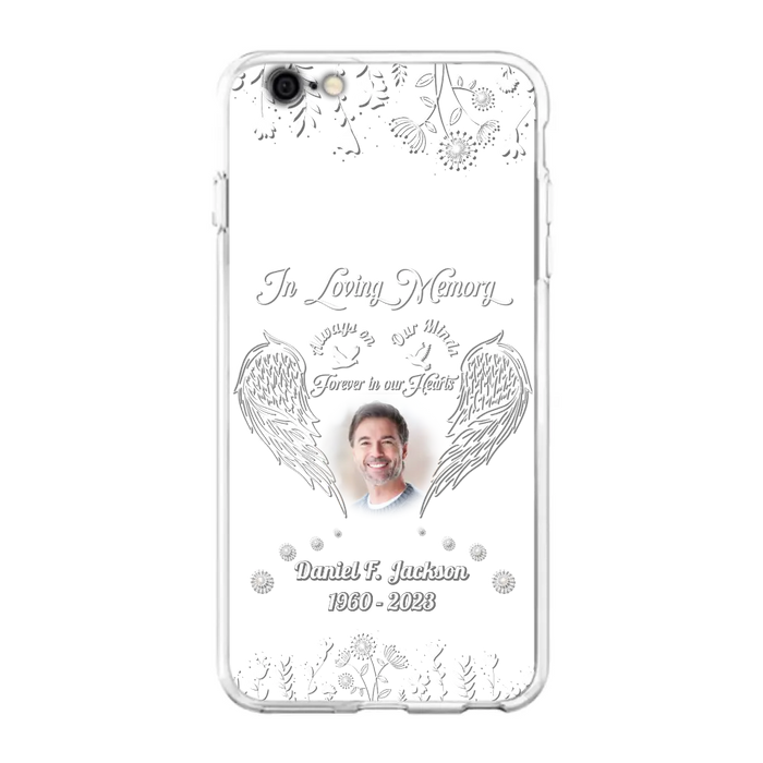 Personalized Memorial Photo Phone Case - Memorial Gift Idea - In Loving Memory