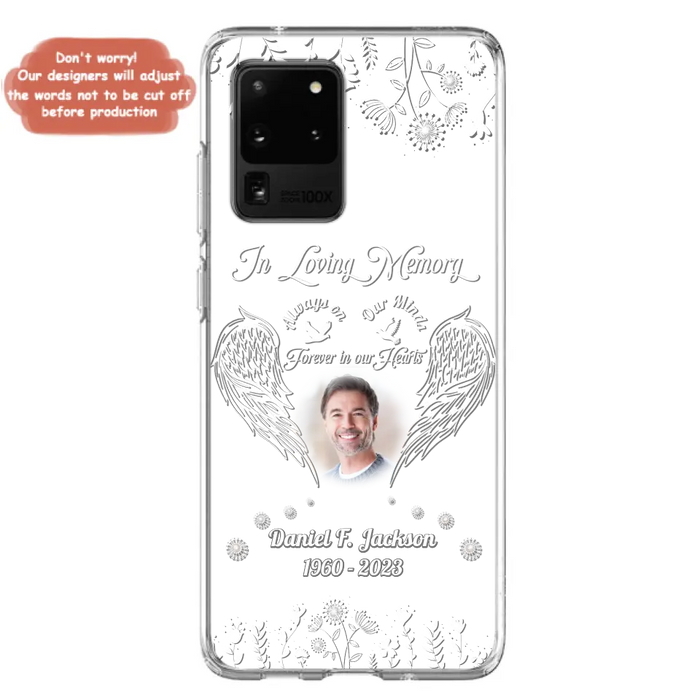 Personalized Memorial Photo Phone Case - Memorial Gift Idea - In Loving Memory