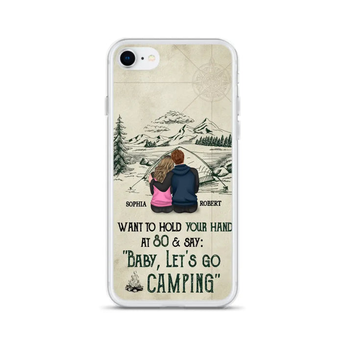 Custom Personalized Couple Phone Case - Gift Idea For Couple - Case For iPhone/Samsung - Baby Let's Go Camping