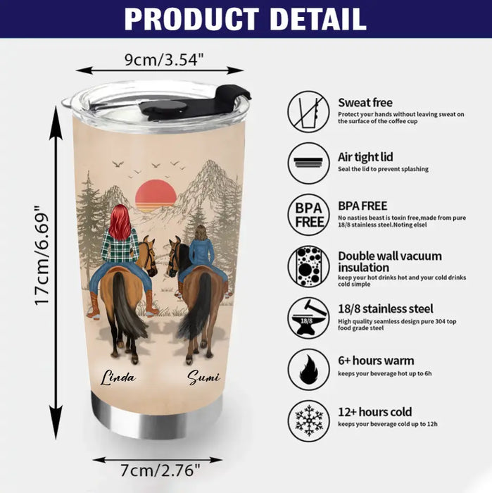 Personalized To My Daughter Horse Tumbler - Gift Idea For Horse Lovers/Daughter - I Am The Storm