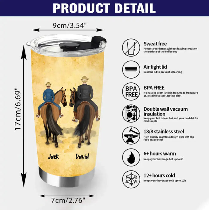 Personalized To My Son Horse Tumbler - Gift Idea For Horse Lovers/Son - Wherever Your Journey In Life May Take You